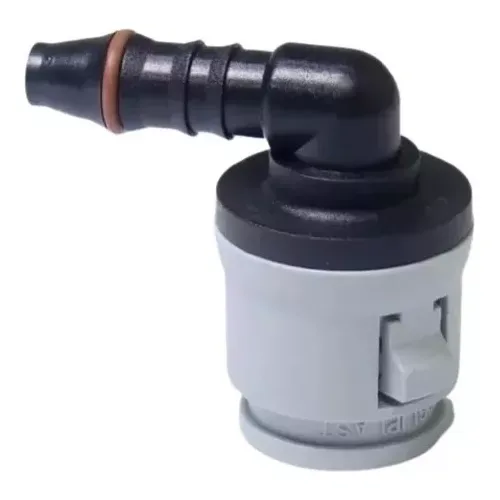 Conector Para Tubos Flautas De Combustível Fiat Gm 90º Cinza